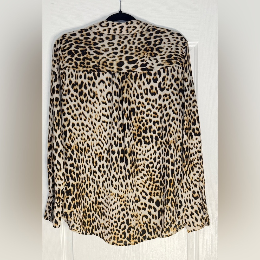 Worthington Animal Print Button Down Shirt, Large - Picture 5 of 5